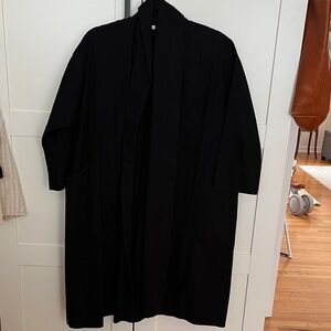 Elizabeth Suzann Clyde Canvas Trench Coat in Black